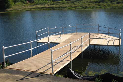 TonkaDock fishing pier system in Cottage Grove